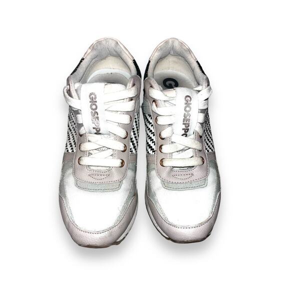 Gioseppo Women's Arcore Beige Multicolored Print Low Top Sneaker Shoes Size 37 - Picture 8 of 9